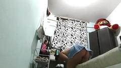 Enfermera espiada en su cuarto despues de llegar de trabajar Thumb