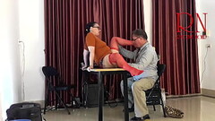 Monday in the office. Employee without panties. Tease, lick pussy, suck dick in the office. Naughty  Thumb
