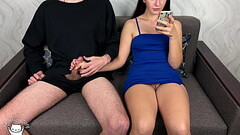 Step Brother Bent Down For Pen And Saw My Tight Pussy! He Start Touching Himself Next to Me.. Orgasm Thumb