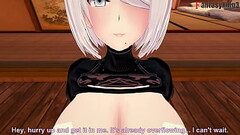 2b practicing and I interrupt her to fuck POV | Nier: Automata | Short Thumb