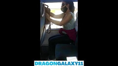 (PUBLIC BUS) AMATEUR HOT BRUNETTE SUCKING N FLASHING COMPILATION Thumb