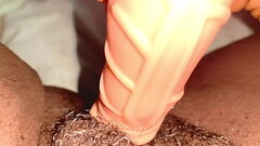 Naked ebony touches her wet pussy Thumb
