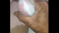 Another great panty filled cumshot from Daddy jerking off in the tub Thumb