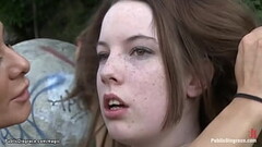 Pale British slave public fucked Thumb