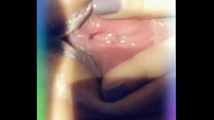Sexy Latina Plays With Her Dripping Pussy Thumb