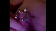 Sounding and ring piercing cumming Thumb