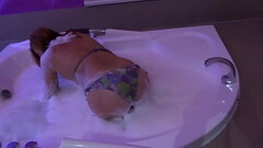 My friend'_s beautiful wife enjoys the jacuzzi in the motel before fucking her, she loves cock Thumb