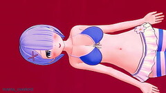 Rem wearing bikini and high socks Thumb