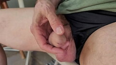 playing with my dick outside Thumb
