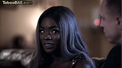 Ebony stepbae drilled by stepdad in hairy pussy Thumb