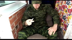 Soldier FUCKS Young Gay and CUMs on his BOOTS / Man Moans / Dirty Talk / Smoking Thumb