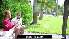 UsingTeen - Hot Step Sister Freeused By and Her Tutor - Lacey London Thumb