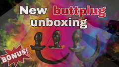 New Buttplug Order Unboxing Huge Sex Toys Miss Raven Training Zero Femdom FLR Bondage BDSM Butt Plug Thumb
