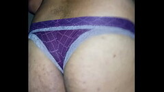 Husband wearing a wives panties Thumb